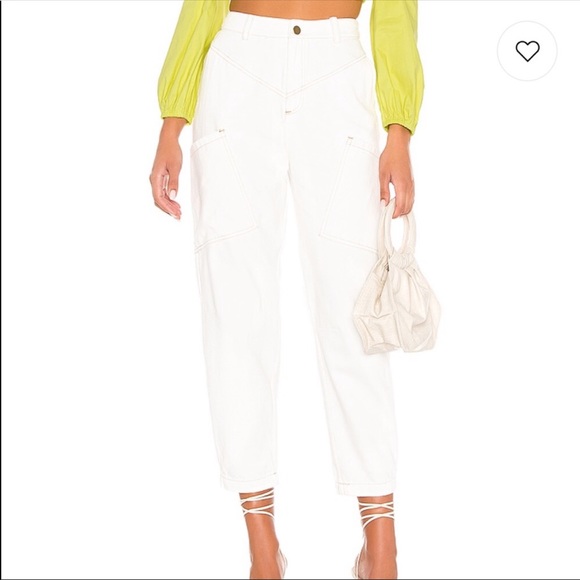 Lovers + Friends Micah White Baggy Jean Revolve - Picture 2 of 5